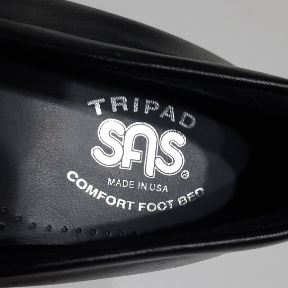 SAS Black Mary Jane Flats - Picture 2 of 11